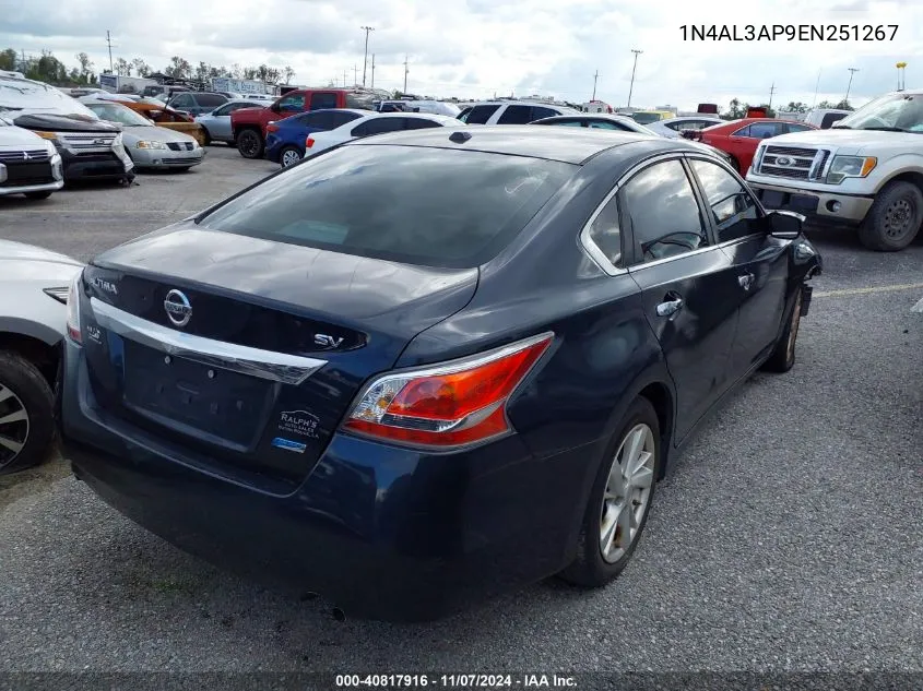 2014 Nissan Altima 2.5 Sv VIN: 1N4AL3AP9EN251267 Lot: 40817916