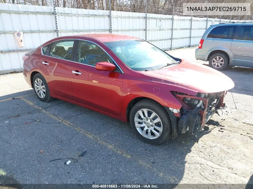 2014 Nissan Altima 2.5/2.5 S/2.5 Sl/2.5 Sv VIN: 1N4AL3AP7EC269715 Lot: 40818663