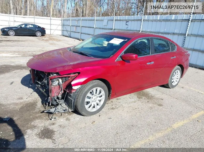 2014 Nissan Altima 2.5/2.5 S/2.5 Sl/2.5 Sv VIN: 1N4AL3AP7EC269715 Lot: 40818663