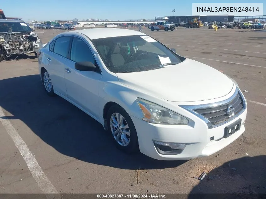 2014 Nissan Altima 2.5 S VIN: 1N4AL3AP3EN248414 Lot: 40827887