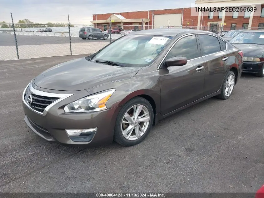 2014 Nissan Altima 2.5 Sv VIN: 1N4AL3AP2EC266639 Lot: 40864123