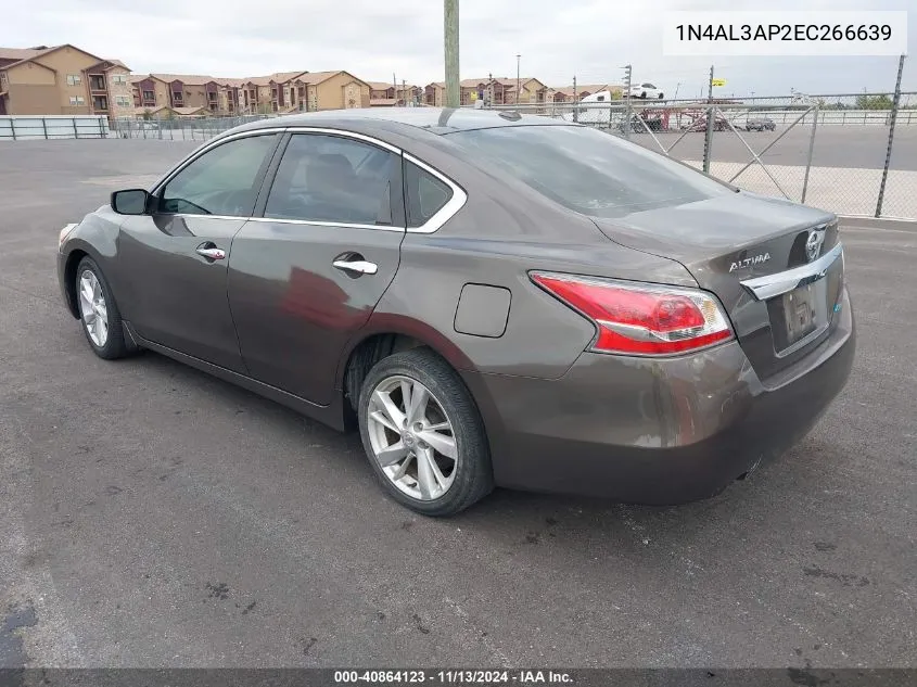 2014 Nissan Altima 2.5 Sv VIN: 1N4AL3AP2EC266639 Lot: 40864123