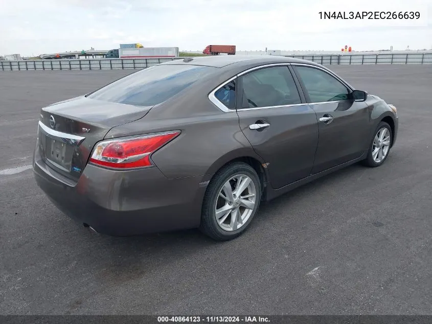 2014 Nissan Altima 2.5 Sv VIN: 1N4AL3AP2EC266639 Lot: 40864123