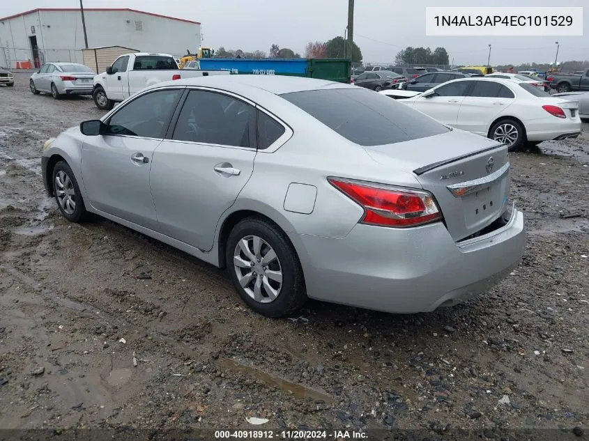 2014 Nissan Altima 2.5 S VIN: 1N4AL3AP4EC101529 Lot: 40918912