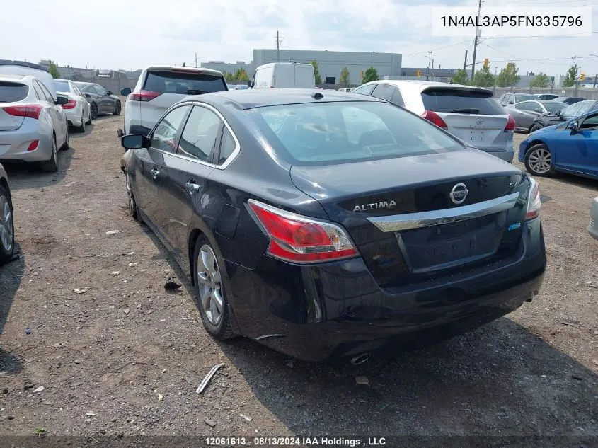 2015 Nissan Altima VIN: 1N4AL3AP5FN335796 Lot: 12061613