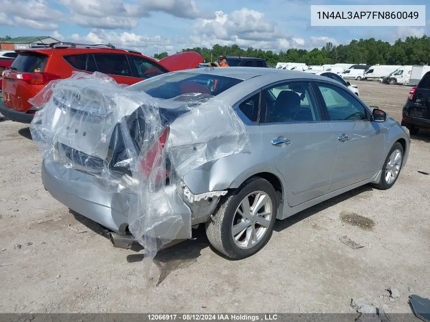 2015 Nissan Altima 2.5/S/Sv/Sl VIN: 1N4AL3AP7FN860049 Lot: 12066917