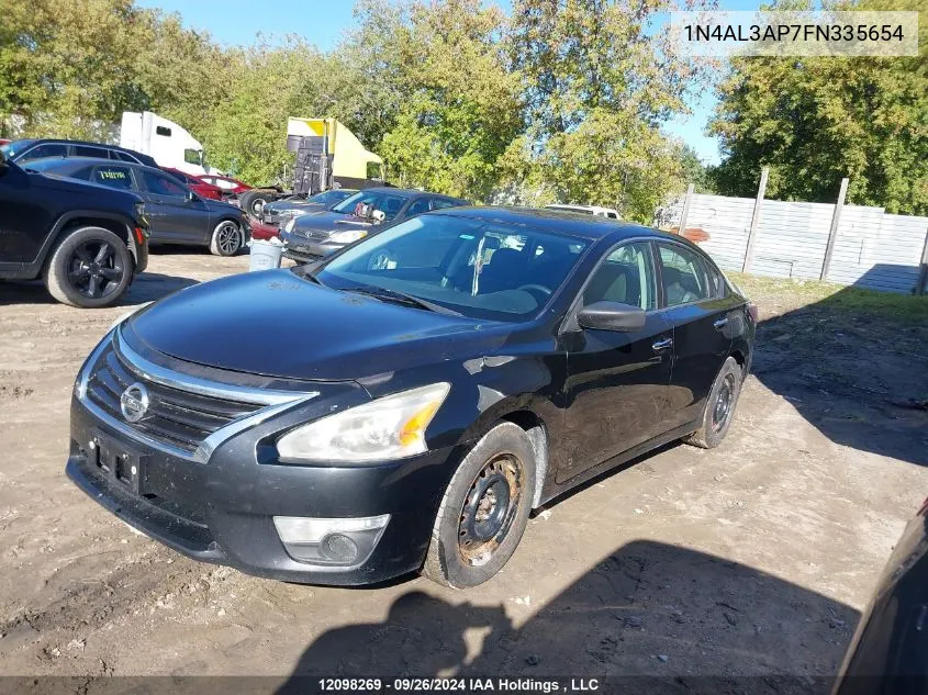 2015 Nissan Altima VIN: 1N4AL3AP7FN335654 Lot: 12098269