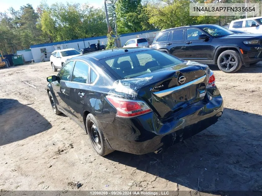 2015 Nissan Altima VIN: 1N4AL3AP7FN335654 Lot: 12098269