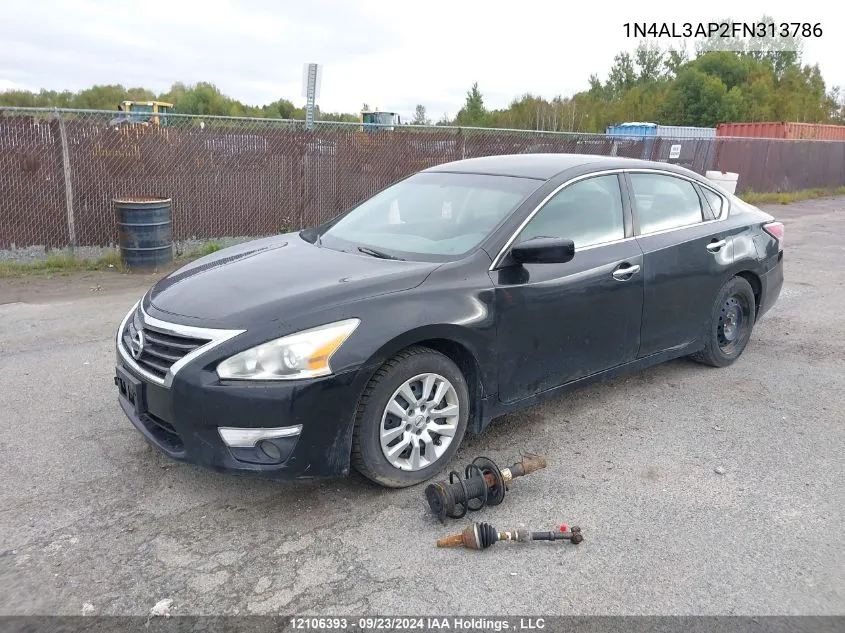 2015 Nissan Altima 2.5/S/Sv/Sl VIN: 1N4AL3AP2FN313786 Lot: 12106393