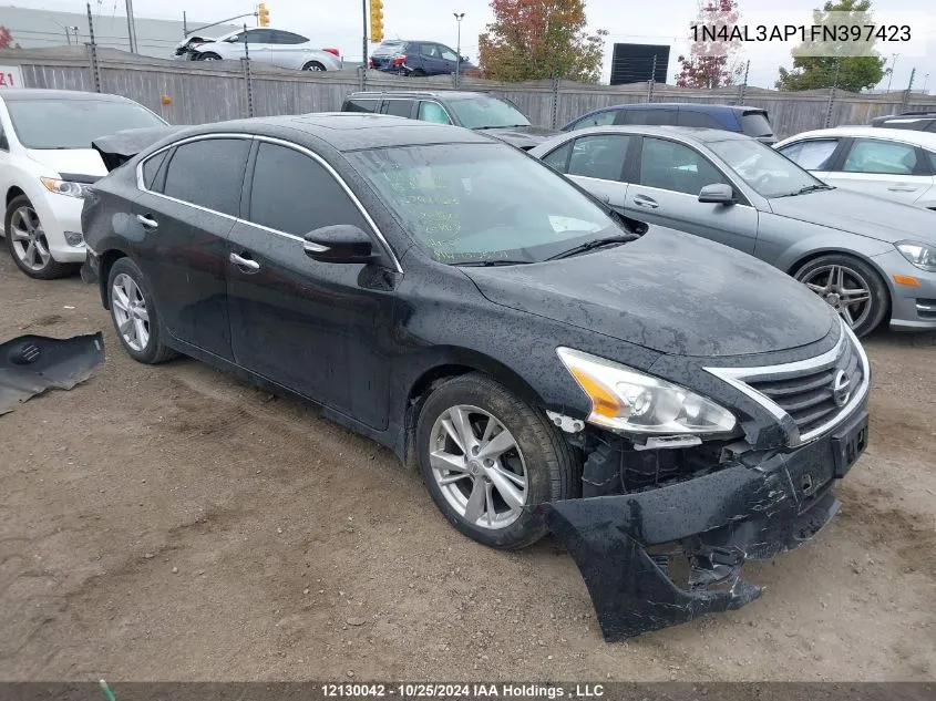 2015 Nissan Altima VIN: 1N4AL3AP1FN397423 Lot: 12130042