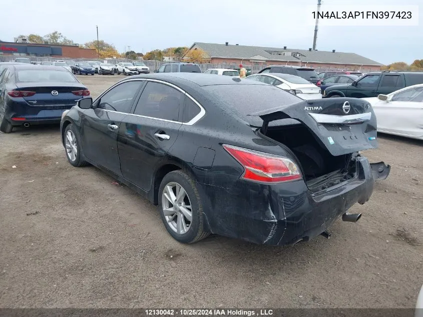 2015 Nissan Altima VIN: 1N4AL3AP1FN397423 Lot: 12130042