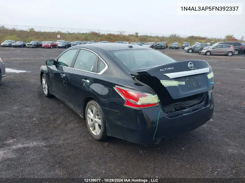 2015 Nissan Altima VIN: 1N4AL3AP5FN392337 Lot: 12139077