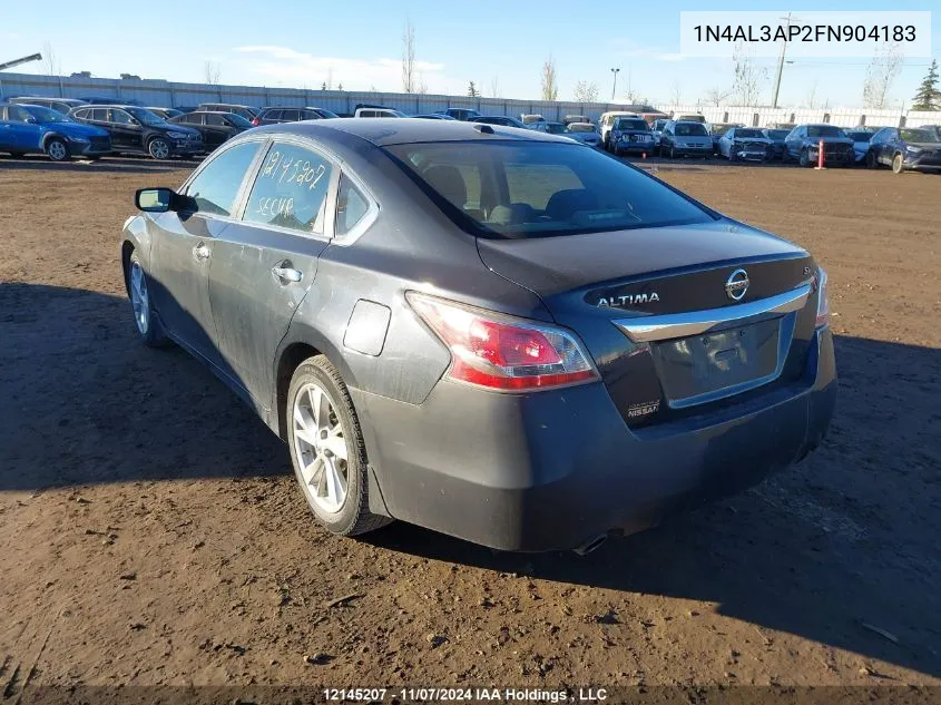 2015 Nissan Altima VIN: 1N4AL3AP2FN904183 Lot: 12145207