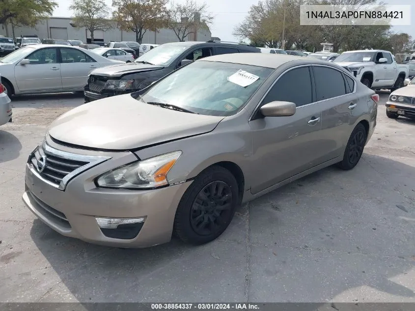 2015 Nissan Altima 2.5/2.5 S/2.5 Sl/2.5 Sv VIN: 1N4AL3AP0FN884421 Lot: 38854337