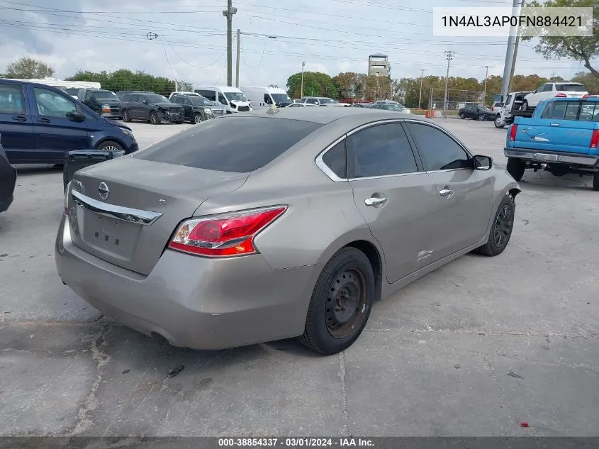 2015 Nissan Altima 2.5/2.5 S/2.5 Sl/2.5 Sv VIN: 1N4AL3AP0FN884421 Lot: 38854337