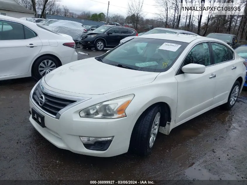 2015 Nissan Altima 2.5 S VIN: 1N4AL3APXFC108938 Lot: 38899927