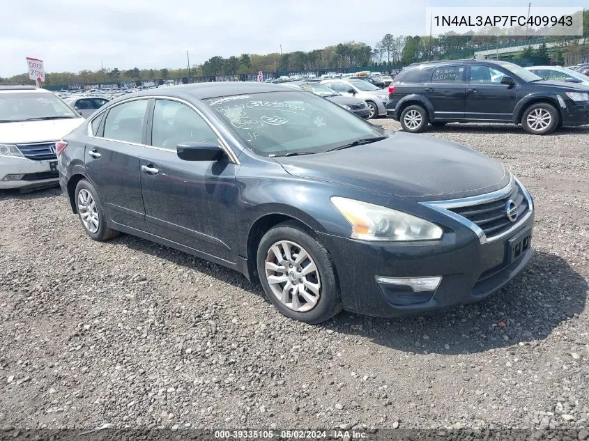 2015 Nissan Altima 2.5 S VIN: 1N4AL3AP7FC409943 Lot: 39335105