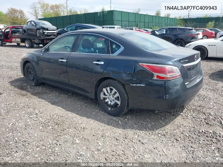 2015 Nissan Altima 2.5 S VIN: 1N4AL3AP7FC409943 Lot: 39335105