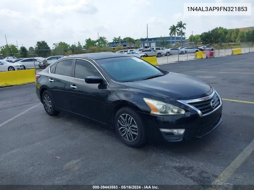 2015 Nissan Altima 2.5/2.5 S/2.5 Sl/2.5 Sv VIN: 1N4AL3AP9FN321853 Lot: 39443583