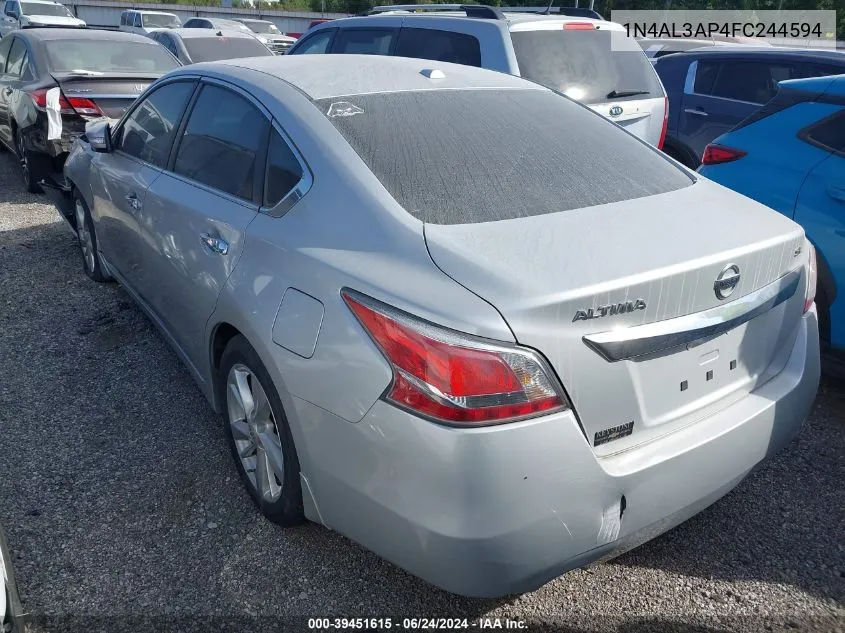 2015 Nissan Altima 2.5 Sl VIN: 1N4AL3AP4FC244594 Lot: 39451615