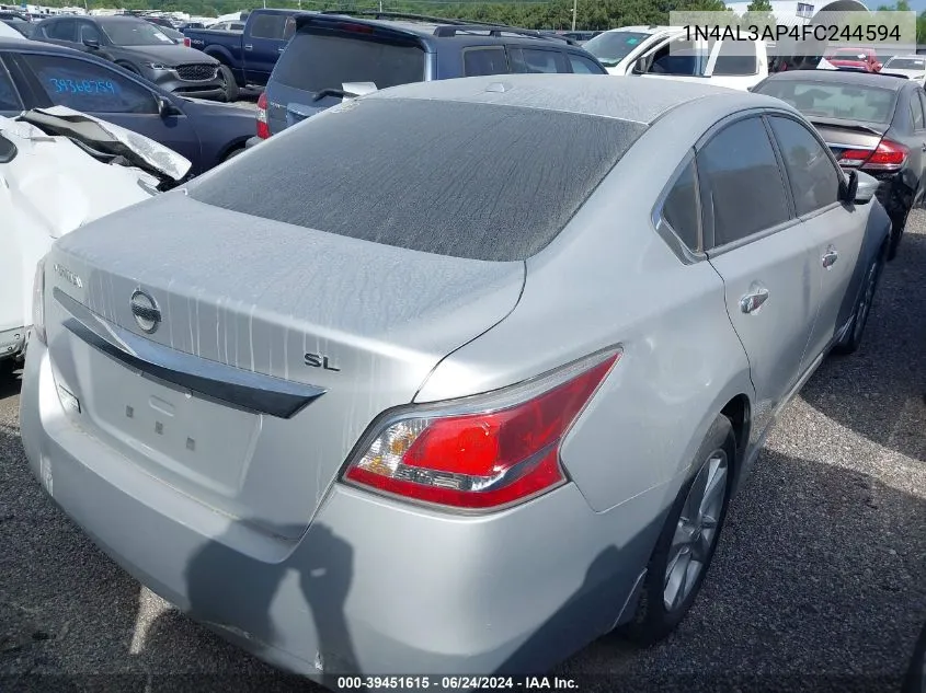 2015 Nissan Altima 2.5 Sl VIN: 1N4AL3AP4FC244594 Lot: 39451615