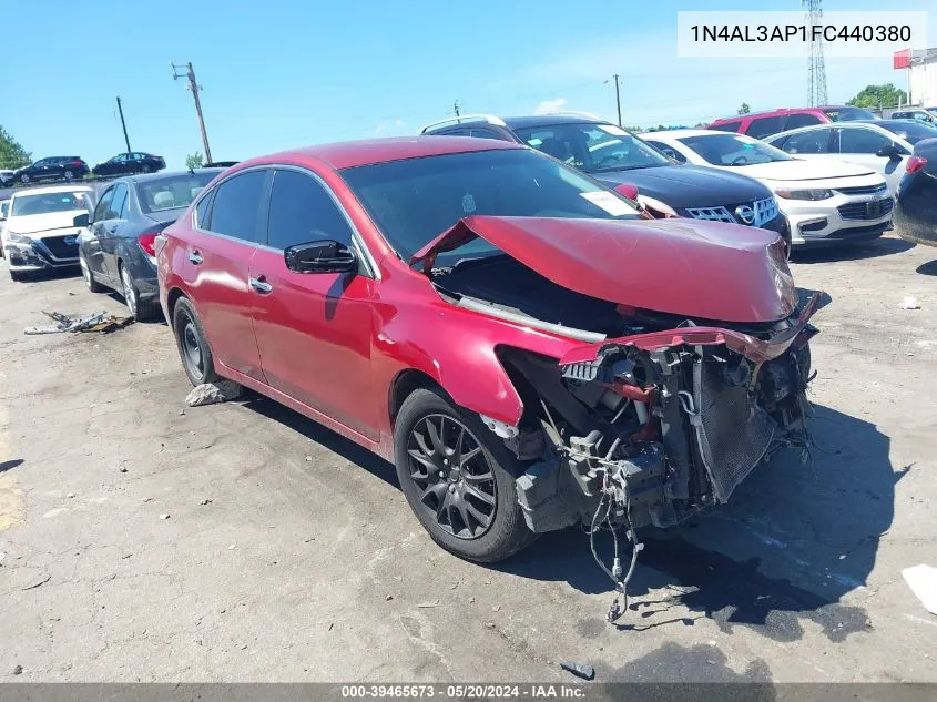 2015 Nissan Altima 2.5/2.5 S/2.5 Sl/2.5 Sv VIN: 1N4AL3AP1FC440380 Lot: 39465673