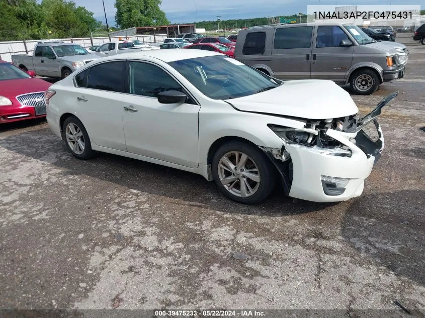 2015 Nissan Altima 2.5 Sv VIN: 1N4AL3AP2FC475431 Lot: 39475233