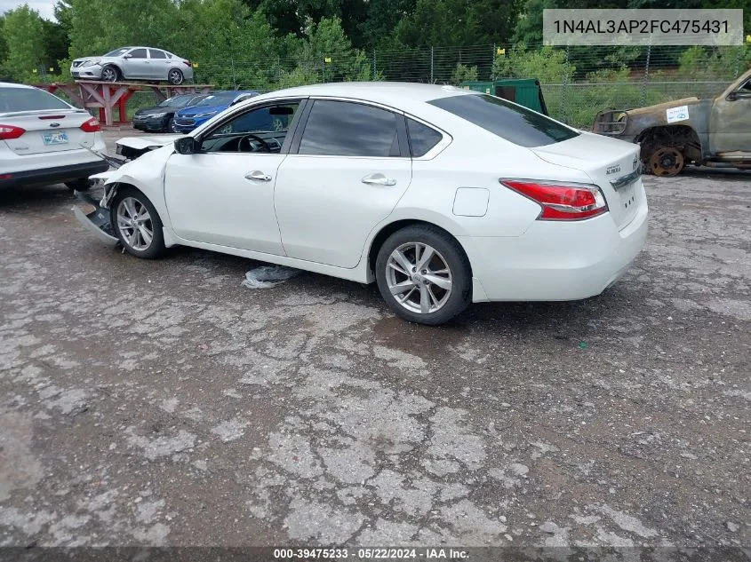 2015 Nissan Altima 2.5 Sv VIN: 1N4AL3AP2FC475431 Lot: 39475233