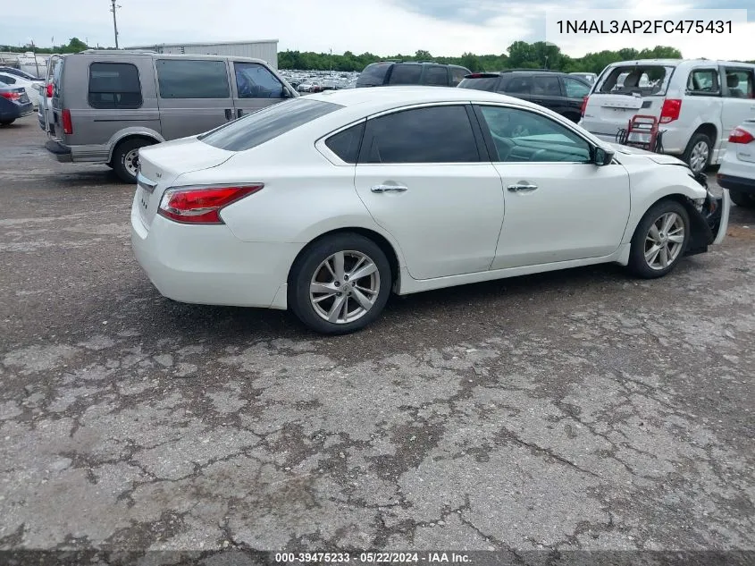 1N4AL3AP2FC475431 2015 Nissan Altima 2.5 Sv