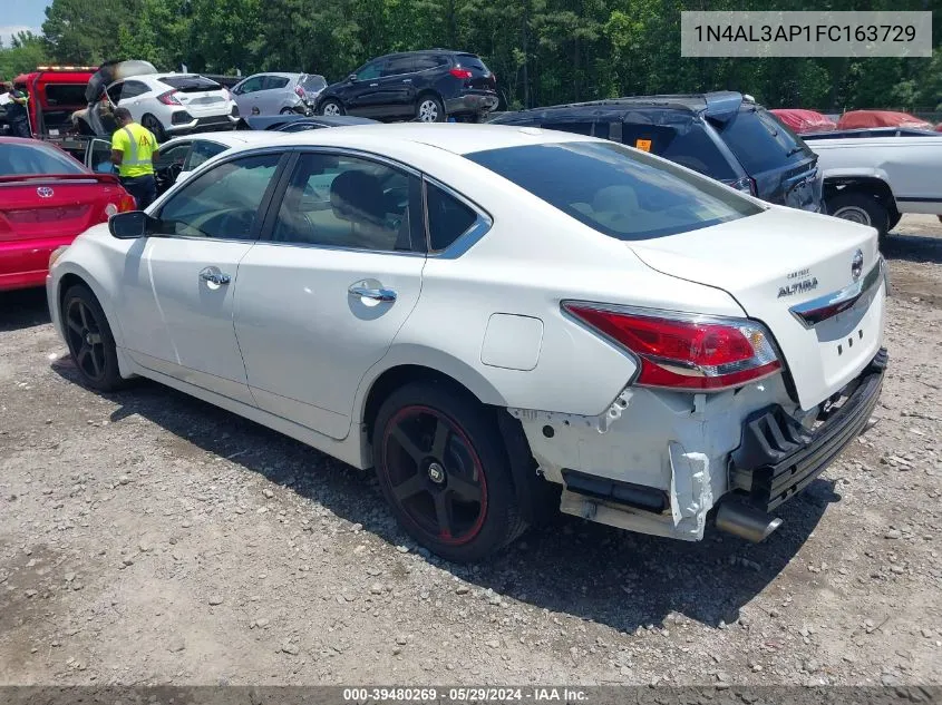 2015 Nissan Altima 2.5 S VIN: 1N4AL3AP1FC163729 Lot: 39480269