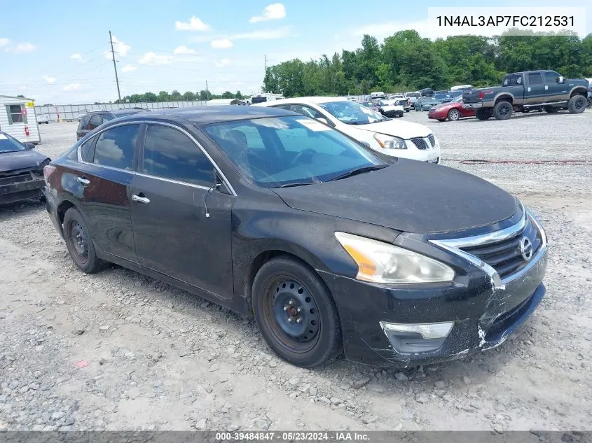 2015 Nissan Altima 2.5/2.5 S/2.5 Sl/2.5 Sv VIN: 1N4AL3AP7FC212531 Lot: 39484847