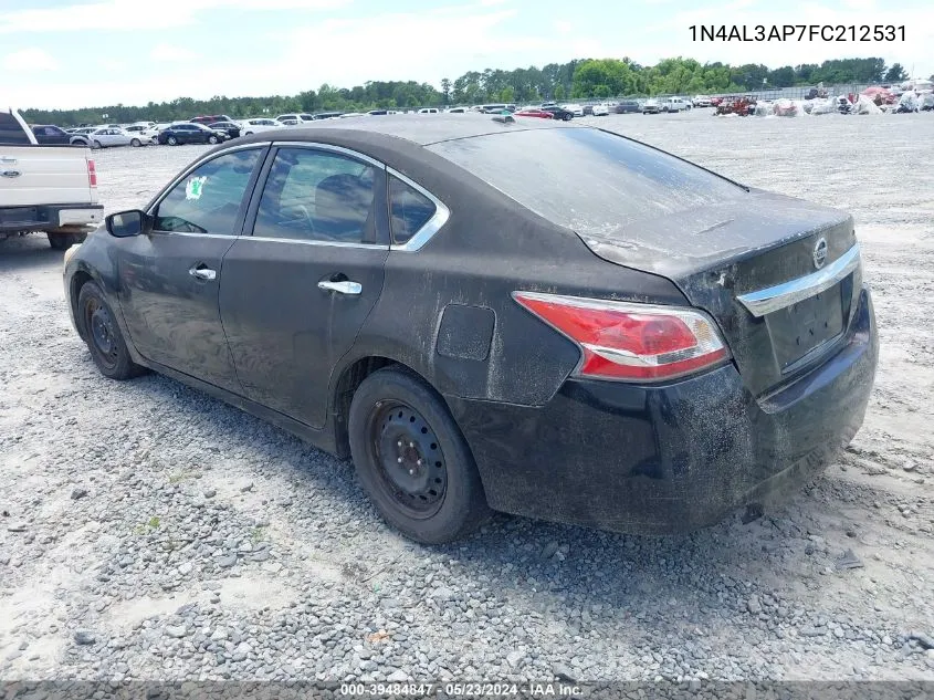 2015 Nissan Altima 2.5/2.5 S/2.5 Sl/2.5 Sv VIN: 1N4AL3AP7FC212531 Lot: 39484847