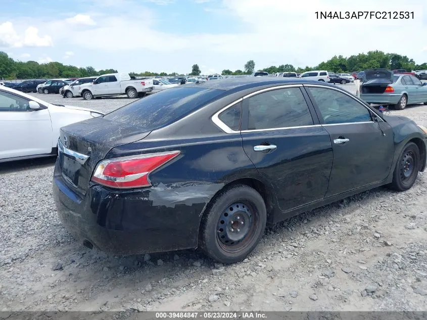 2015 Nissan Altima 2.5/2.5 S/2.5 Sl/2.5 Sv VIN: 1N4AL3AP7FC212531 Lot: 39484847