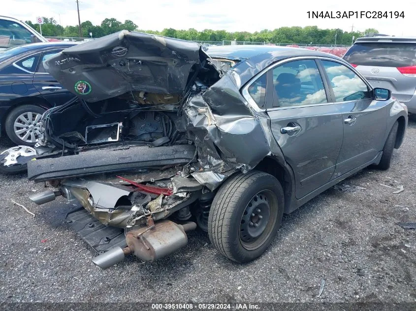 2015 Nissan Altima 2.5 S VIN: 1N4AL3AP1FC284194 Lot: 39510408