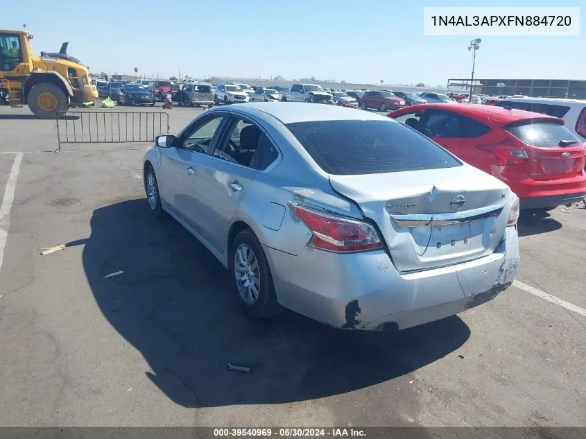 2015 Nissan Altima 2.5/2.5 S/2.5 Sl/2.5 Sv VIN: 1N4AL3APXFN884720 Lot: 39540969