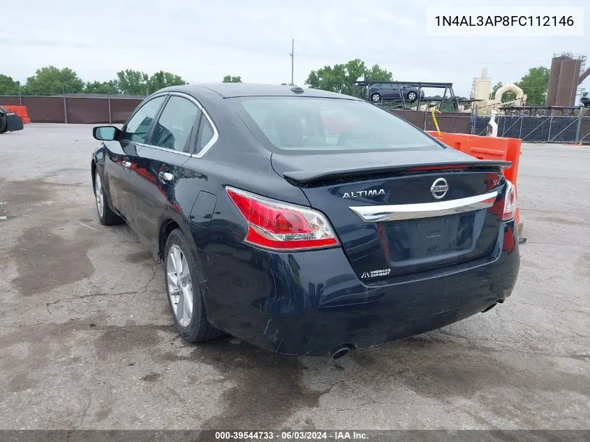 2015 Nissan Altima 2.5 Sv VIN: 1N4AL3AP8FC112146 Lot: 39544733