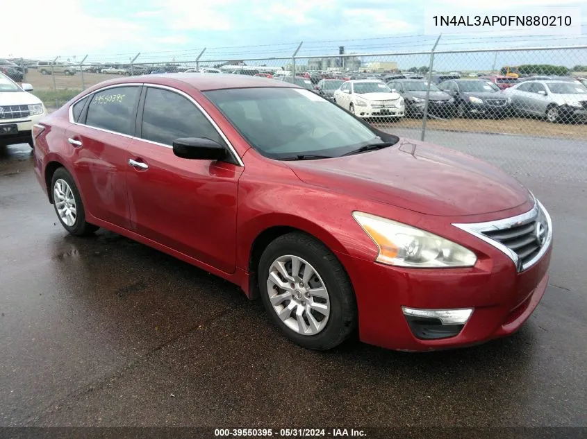 2015 Nissan Altima 2.5 S VIN: 1N4AL3AP0FN880210 Lot: 39550395