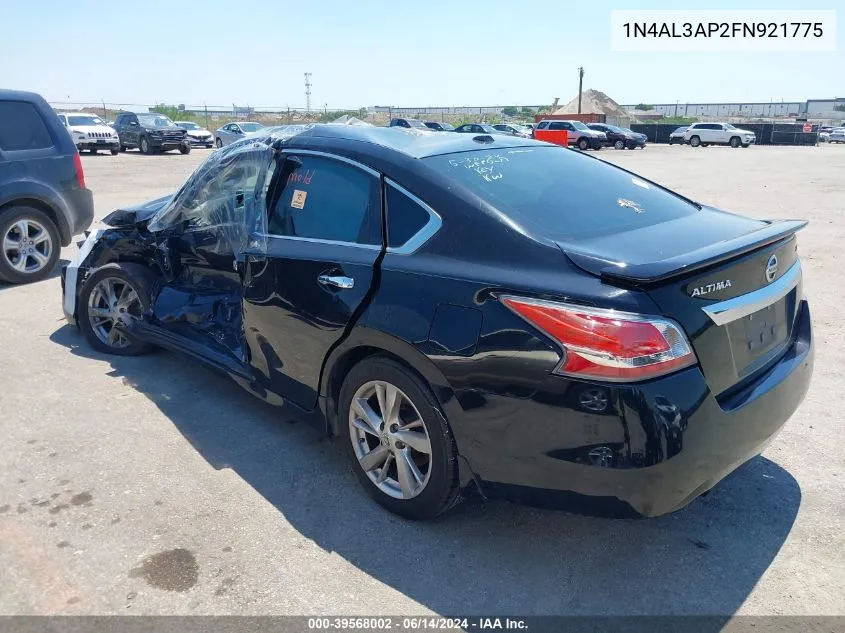 2015 Nissan Altima 2.5 Sl VIN: 1N4AL3AP2FN921775 Lot: 39568002