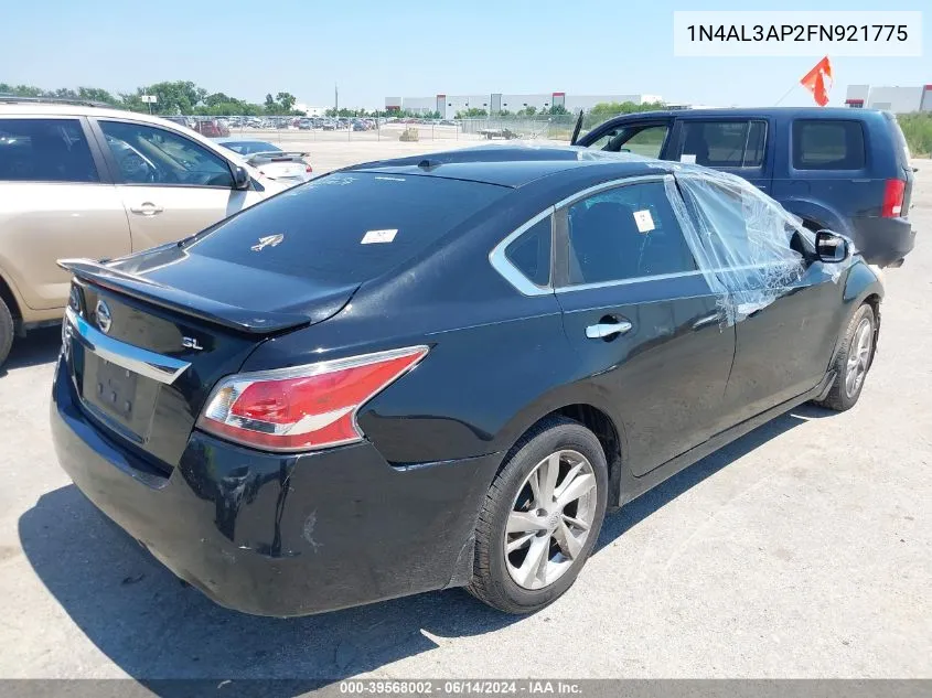 2015 Nissan Altima 2.5 Sl VIN: 1N4AL3AP2FN921775 Lot: 39568002