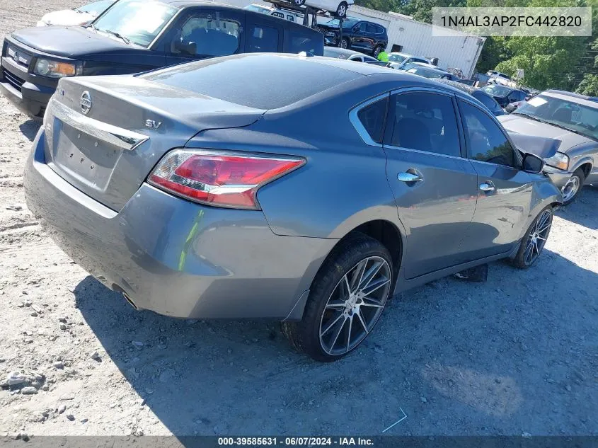 1N4AL3AP2FC442820 2015 Nissan Altima 2.5 Sv