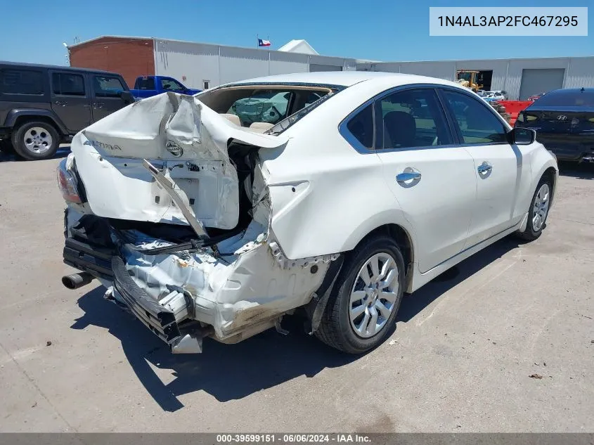 2015 Nissan Altima 2.5 S VIN: 1N4AL3AP2FC467295 Lot: 39599151