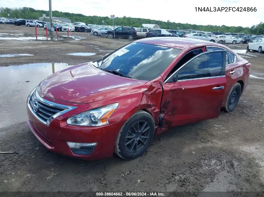 2015 Nissan Altima 2.5/2.5 S/2.5 Sl/2.5 Sv VIN: 1N4AL3AP2FC424866 Lot: 39604662