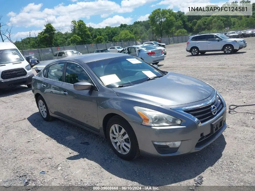 2015 Nissan Altima 2.5 S VIN: 1N4AL3AP9FC124581 Lot: 39608668