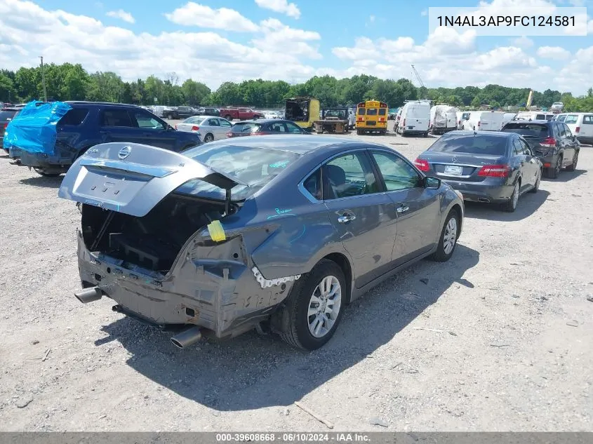 2015 Nissan Altima 2.5 S VIN: 1N4AL3AP9FC124581 Lot: 39608668