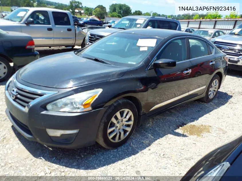 2015 Nissan Altima 2.5 S VIN: 1N4AL3AP6FN923416 Lot: 39669123