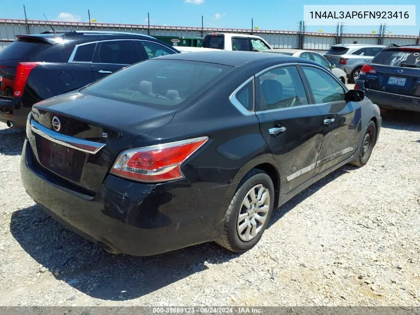 2015 Nissan Altima 2.5 S VIN: 1N4AL3AP6FN923416 Lot: 39669123