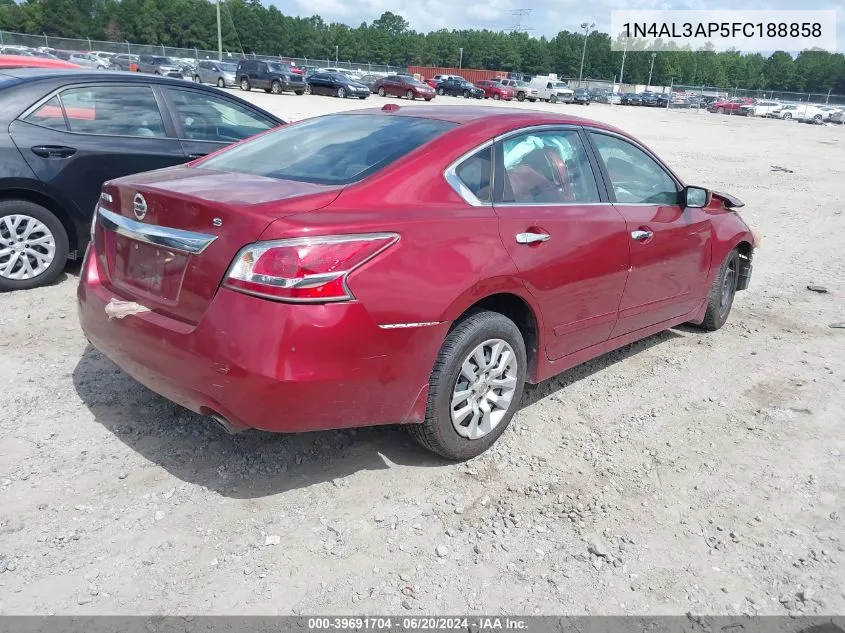 2015 Nissan Altima 2.5 S VIN: 1N4AL3AP5FC188858 Lot: 39691704