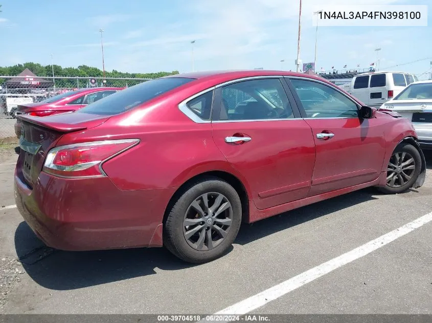 1N4AL3AP4FN398100 2015 Nissan Altima 2.5 S