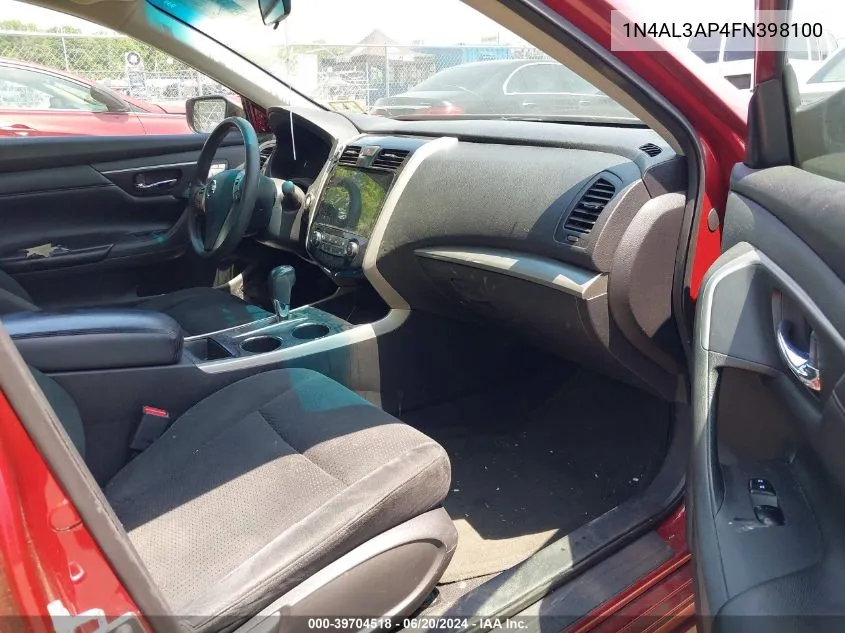 1N4AL3AP4FN398100 2015 Nissan Altima 2.5 S