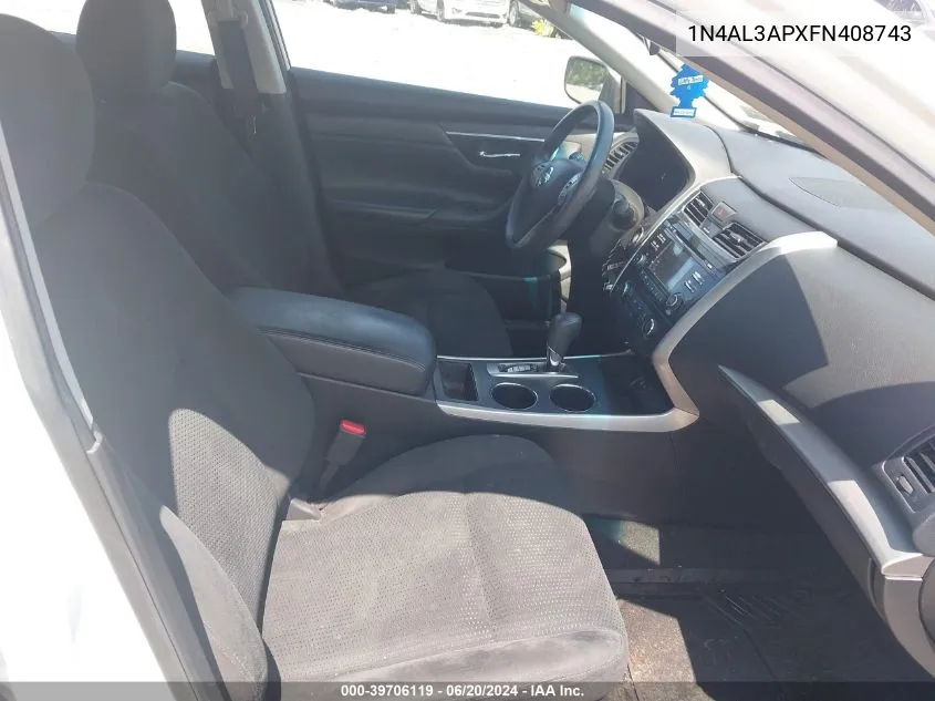 1N4AL3APXFN408743 2015 Nissan Altima 2.5 S